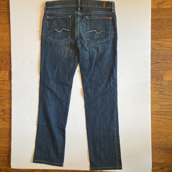 7 For All Mankind Straight Leg Jeans, Size 29, EUC - Picture 3 of 4